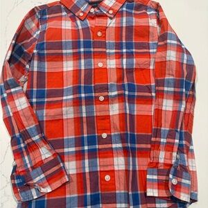 Janie and Jack Red and Blue Plaid Shirt